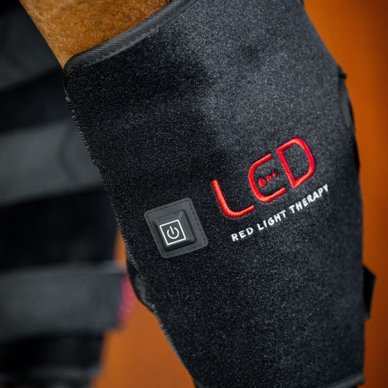 Protège-jarret cheval thérapeutique luminothérapie LED Lumière Rouge Horseware noir - Le Paturon