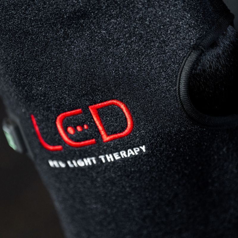 Protège-jarret cheval thérapeutique luminothérapie LED Lumière Rouge Horseware noir - Le Paturon