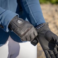 Gants équitation Classic Riding Glovers noir - Le Paturon