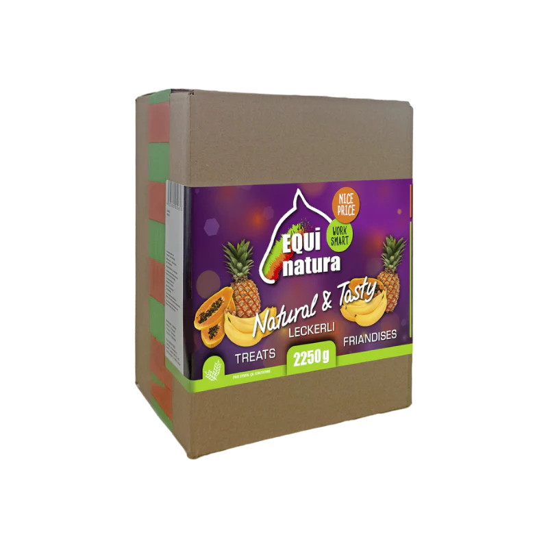 Recharge friandises naturelles Equinatura - Friandises cheval banane ananas 2,2kg - Le Paturon