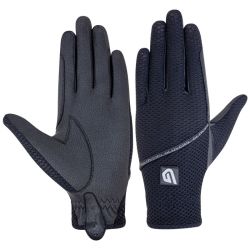 Gants équitation Summer Slim Glovers noir - Le Paturon