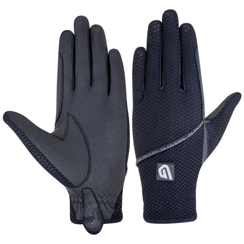 Gants équitation Summer Slim Glovers noir - Le Paturon