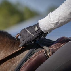 Gants équitation Summer Slim Glovers noir - Le Paturon