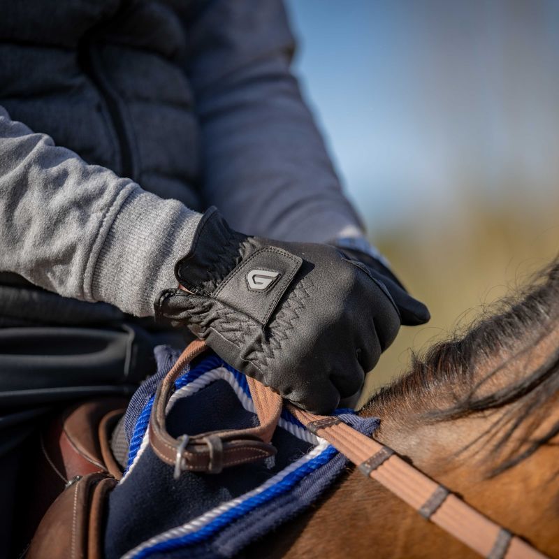 Gants équitation Winter Classic Riding Glovers noir - Le Paturon