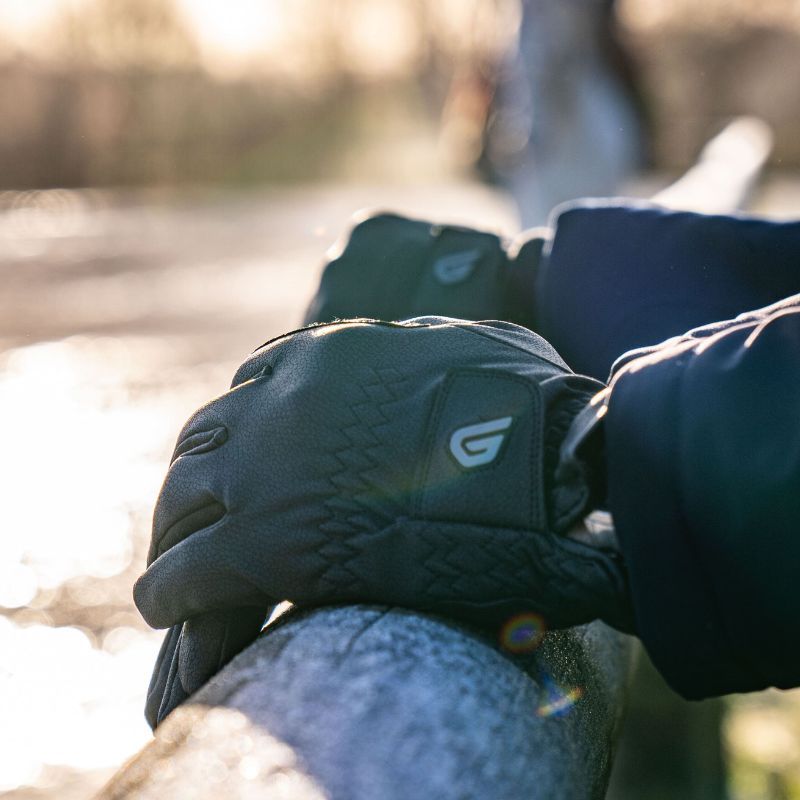 Gants équitation Winter Classic Riding Glovers noir - Le Paturon