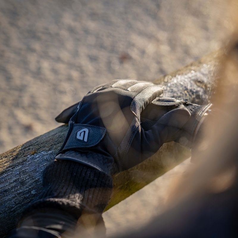 Gants équitation Winter Wind Proof Glovers noir - Le Paturon