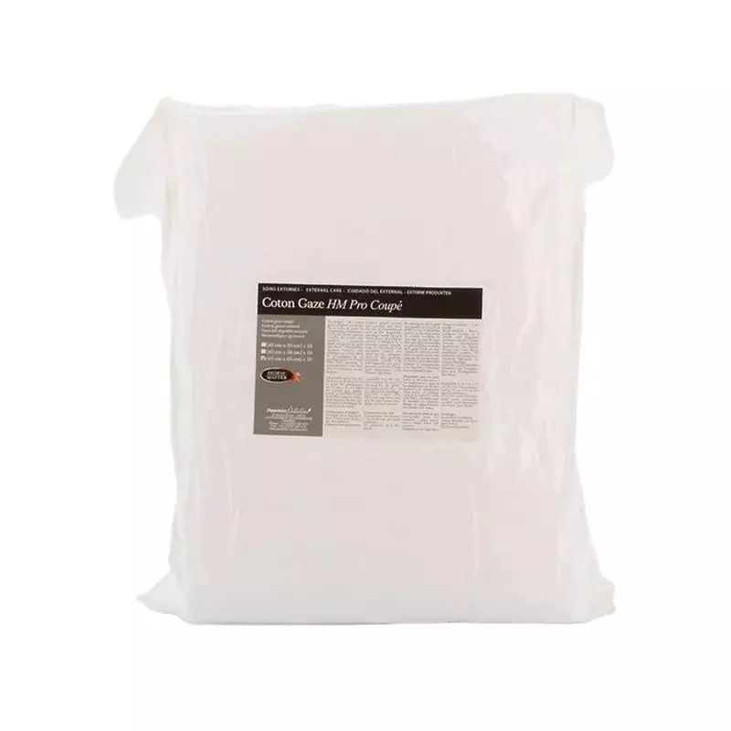 Coton Gaze HM Pro Horse Master - Bandage cheval antérieur et postérieur lot de 20 - Le Paturon