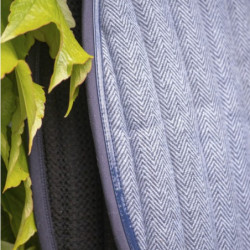Tapis cheval Wooltouch Paddock Sports Bleu chiné- Le Paturon