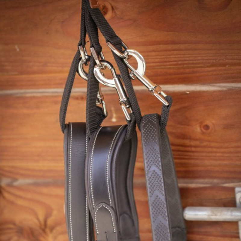 Porte bridon amovible cheval nylon Paddock Sports Noir - Le Paturon