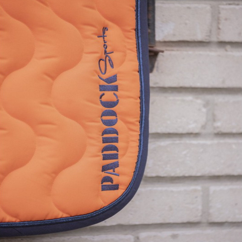 Tapis cheval Wavy Paddock Sports Orange - Le Paturon