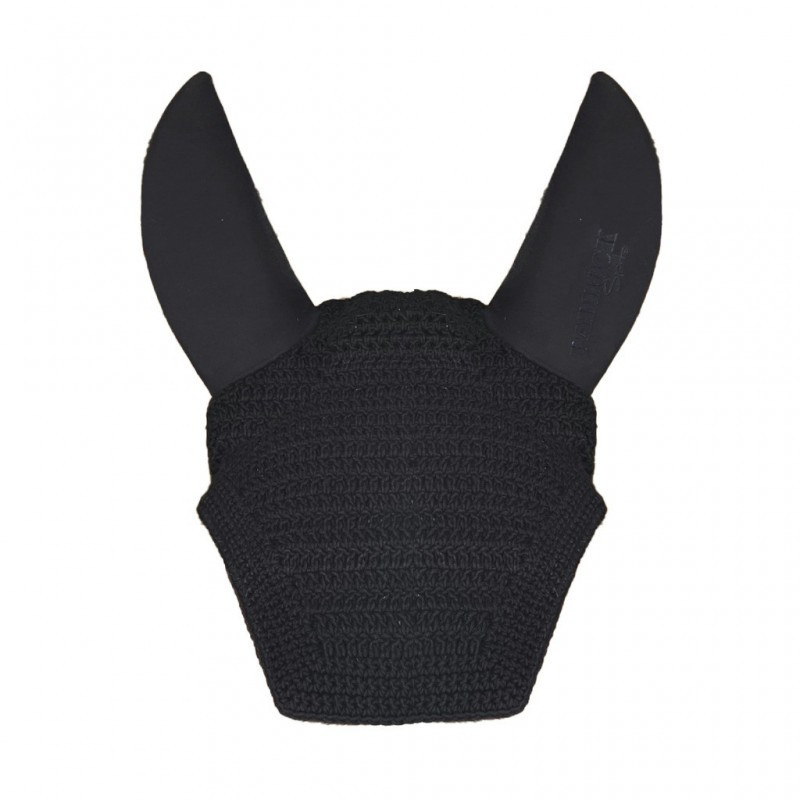 Bonnet anti-mouche anti-bruit cheval Soundless Paddock Sports Noir - Le Paturon