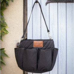 Sac de pansage cheval Groom Diagonal Paddock Sports Noir - Le Paturon