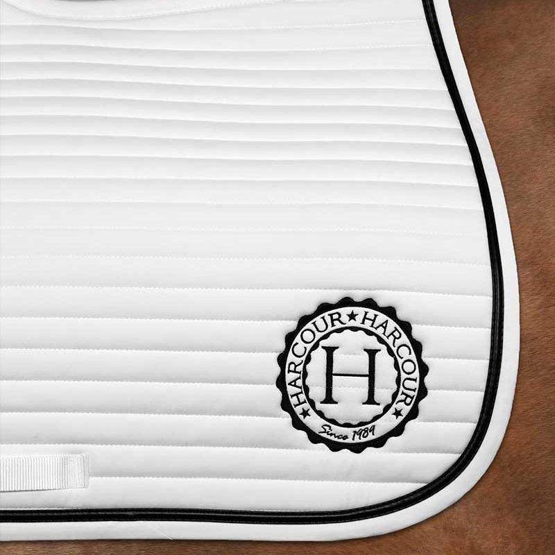 Tapis cheval Karembar Harcour CSO blanc noir - Le Paturon