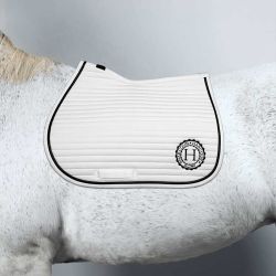 Tapis cheval Karembar Harcour CSO blanc noir - Le Paturon