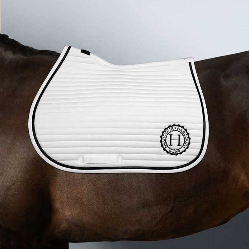 Tapis cheval Karembar Harcour CSO blanc noir - Le Paturon