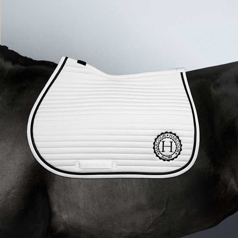 Tapis cheval Karembar Harcour CSO blanc noir - Le Paturon