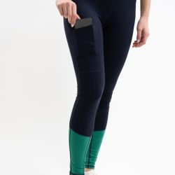 Legging femme équitation Brookie Harcour marine émeraude - Le Paturon