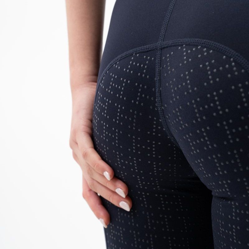Legging femme équitation Brookie Harcour marine émeraude - Le Paturon