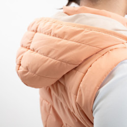 Veste équitation femme Berla sans manches Harcour abricot - Le Paturon