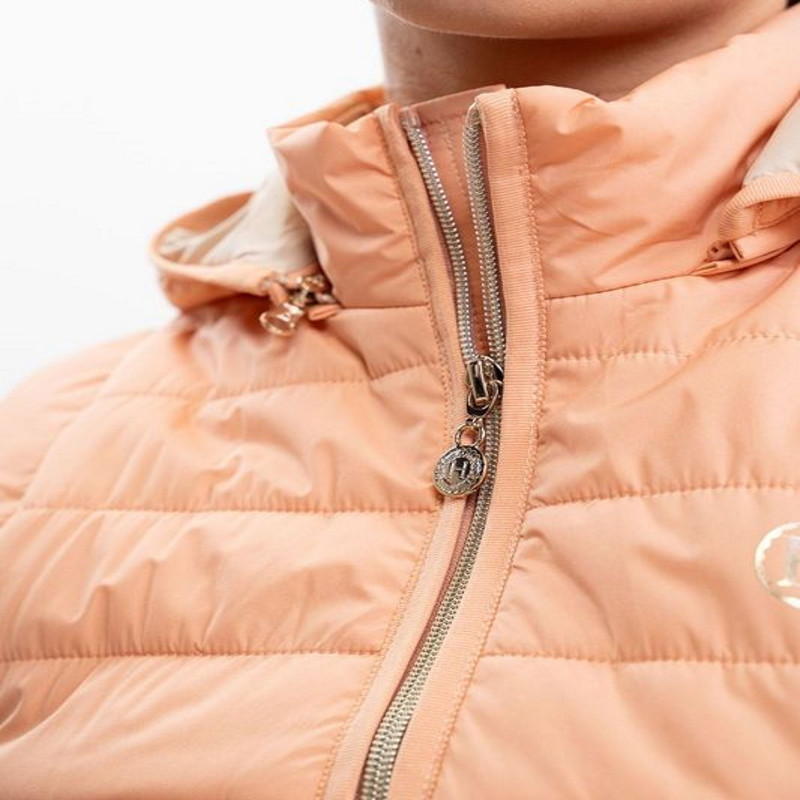 Veste équitation femme Berla sans manches Harcour abricot - Le Paturon