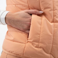 Veste équitation femme Berla sans manches Harcour abricot - Le Paturon