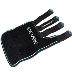Guêtres cheval thérapeutiques Ice Vibe 2.0 Horseware noir bleu
