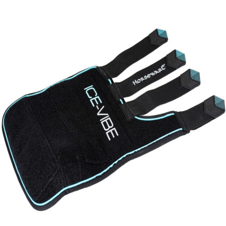 Guêtres cheval thérapeutiques Ice Vibe 2.0 Horseware noir bleu