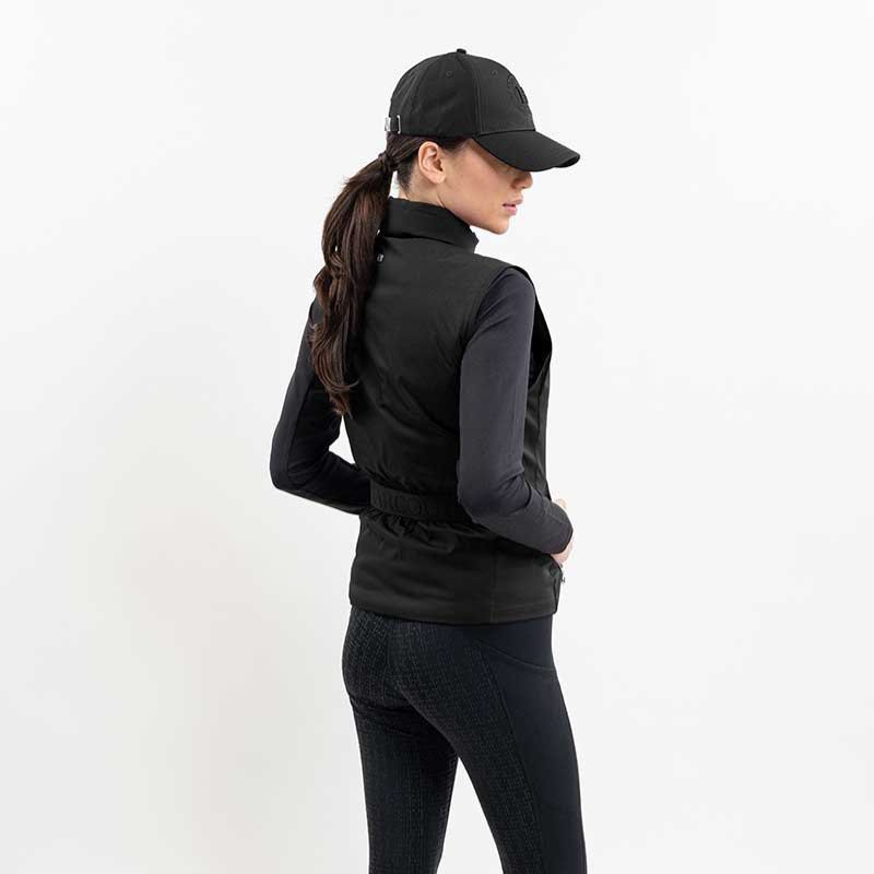 Gilet équitation femme sans manches Balma Harcour noir - Le Paturon