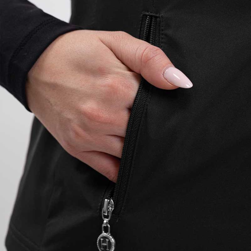 Gilet équitation femme sans manches Balma Harcour noir - Le Paturon