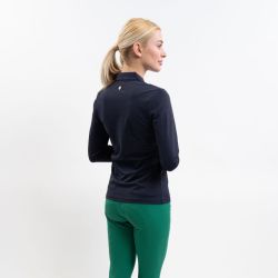 Polo équitation femme Pepite technique Harcour marine - Le Paturon