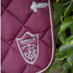 Tapis cheval Prem's Ecusson Paddock Sports Prune - Le Paturon