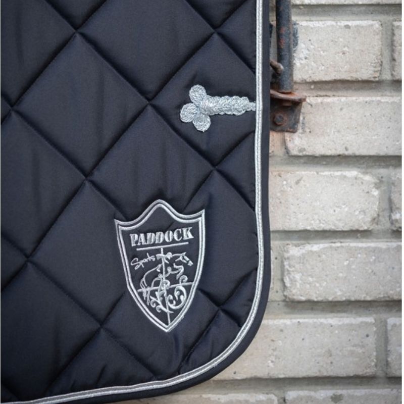 Tapis cheval Prem's Ecusson Paddock Sports Noir - Le Paturon