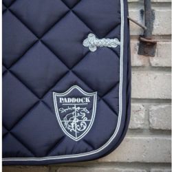 Tapis cheval Prem's Ecusson Paddock Sports Marine - Le Paturon