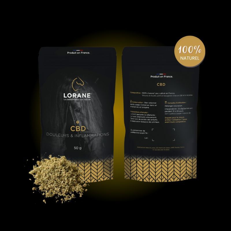 CBDLorane - Douleurs et inflammations cheval 50g - Le Paturon