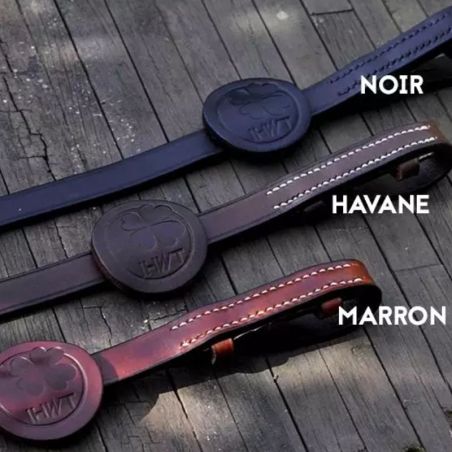 Muserolle cheval combinée cuir Evolution Soft T IHWT - Le Paturon