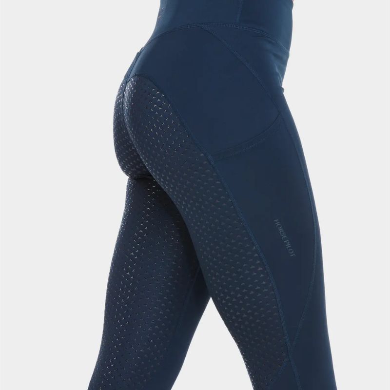 Legging équitation femme Horse Pilot marine - Le Paturon