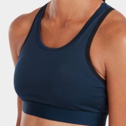 Brassière équitation femme Sports Bra Horse Pilot marine - Le Paturon