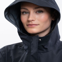 Veste équitation Imperméable Femme Priska Harcour Marine - Le Paturon
