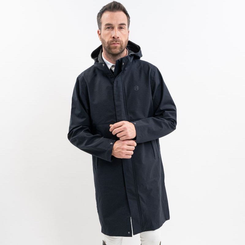 Veste équitation Imperméable homme Prisko Harcour marine - Le Paturon