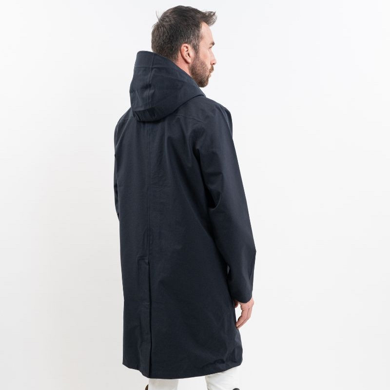 Veste équitation Imperméable homme Prisko Harcour marine - Le Paturon
