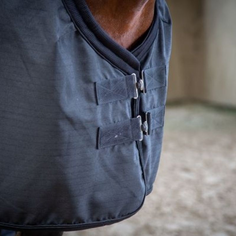 Chemise écurie cheval Rip-stop Paddock Sports Noir - Le Paturon