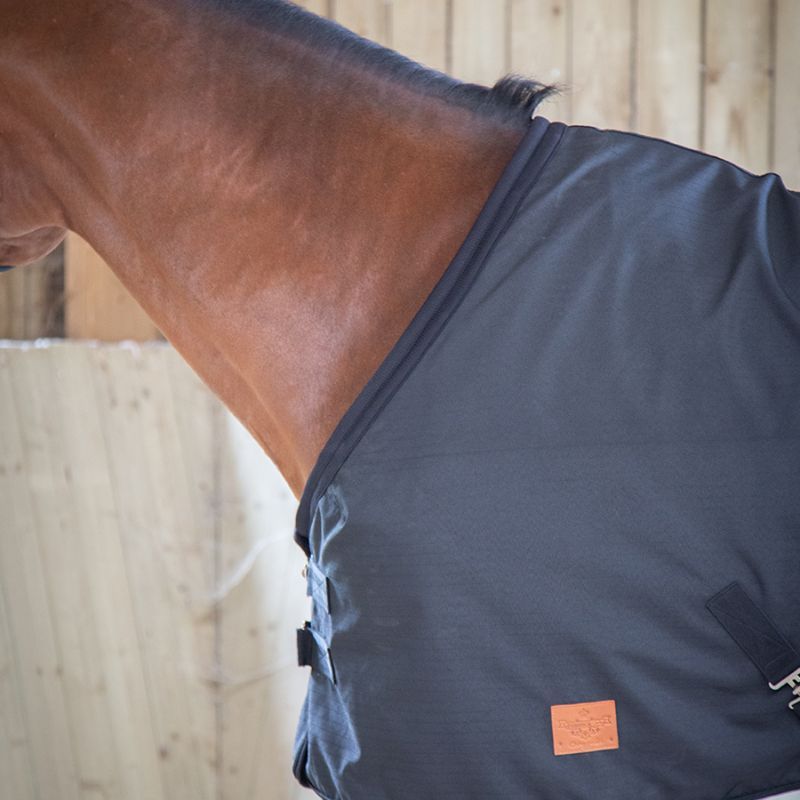 Chemise écurie cheval Rip-stop Paddock Sports Noir - Le Paturon