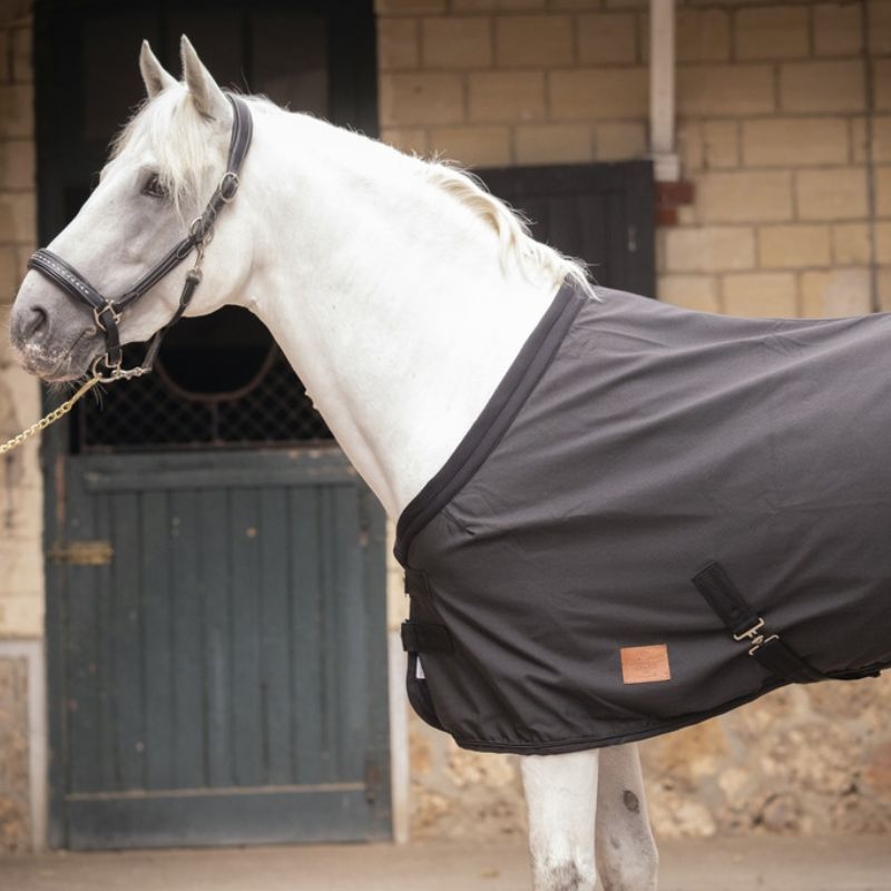 Chemise écurie cheval Rip-stop Paddock Sports Noir - Le Paturon