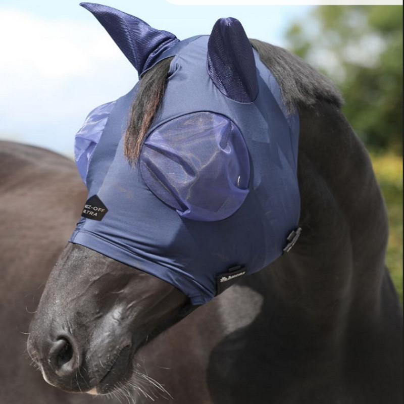 Drap De Couverture Pour Cheval Knight Rider - Rabat Ventre, Col Intégral Et Masque - Taille 5'0" - Gris