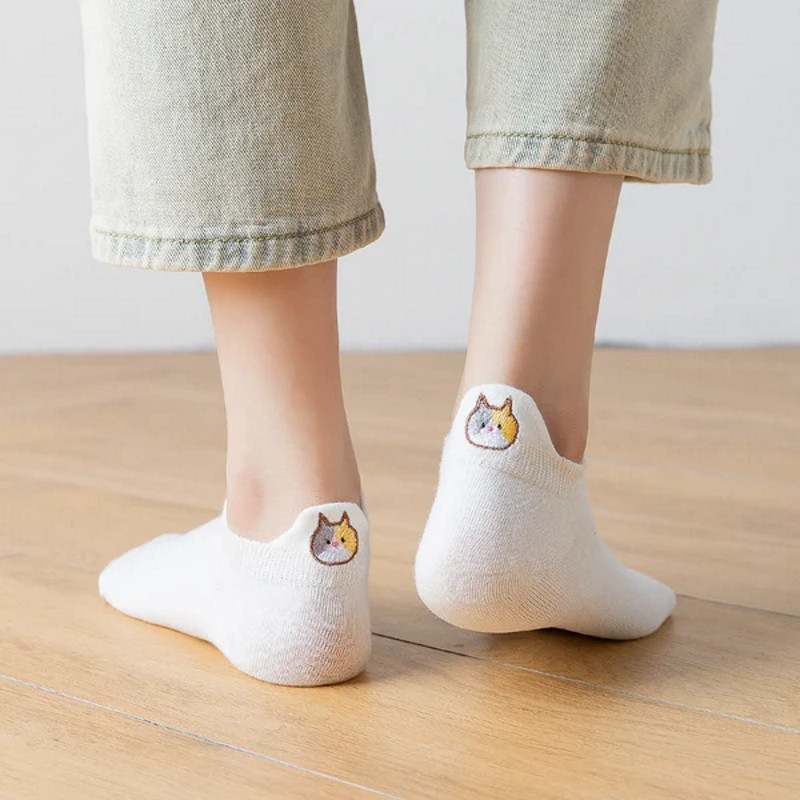 Chaussettes languette chat socquettes blanches blanc Tites Chaussettes - Le Paturon
