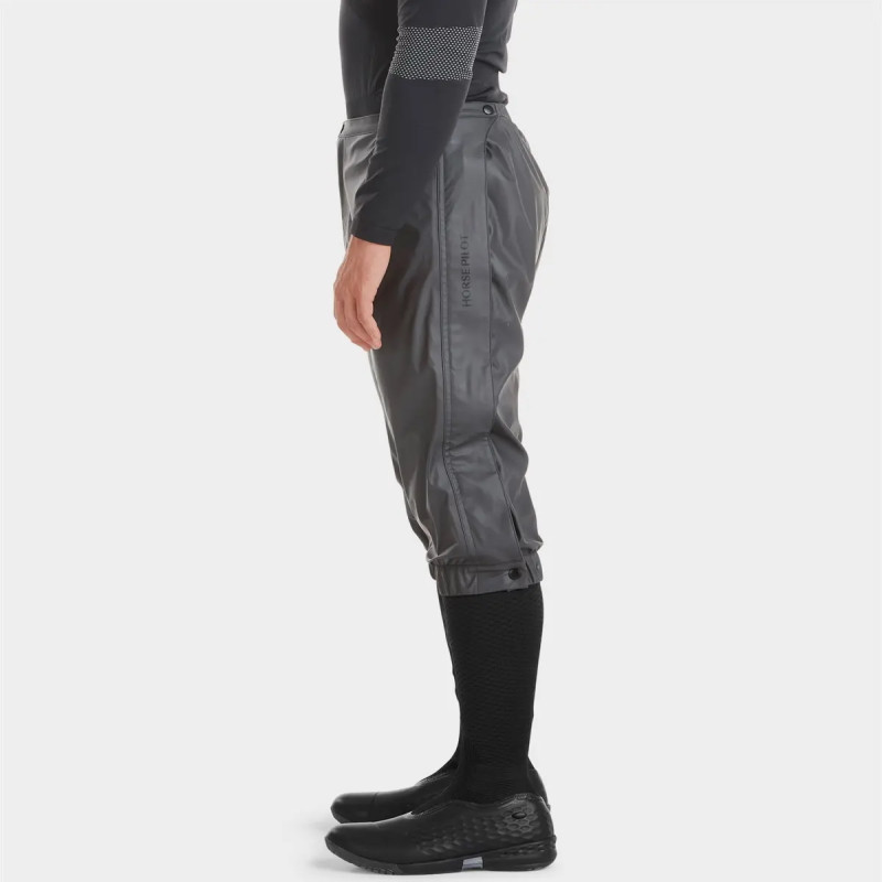 Sur pantalon équitation imperméable Raintech Horse Pilot Gris anthracite - Le Paturon