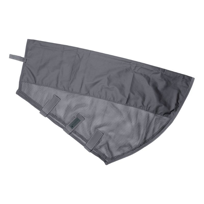 Couvre-cou cheval anti-mouche imperméable Comfort Waldhausen gris - Le Paturon