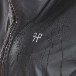 Veste de pluie équitation longue femme Raintech Horse Pilot gris anthracite - Le Paturon