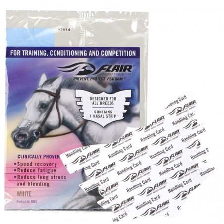 Bande nasale respiratoire Flair Strips blanc - Le Paturon