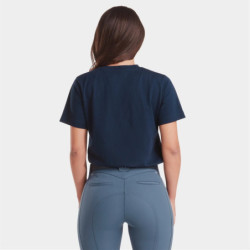 Tee-shirt équitation femme Team 25 Horse Pilot marine - Le Paturon